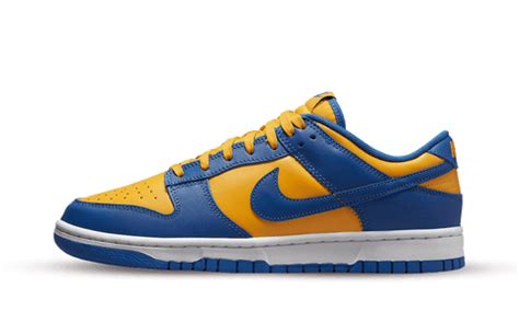 nike dunk low blauw geel|goat dunk blue dunks.